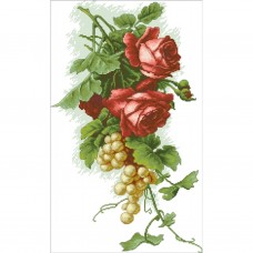 Набір для вишивки хрестиком Троянди і виноград від ТМ Чарівниця